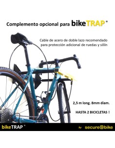 Cavo d'acciaio a doppio anello - lunghezza 2,5 m - diametro 8 mm 2