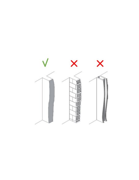 4 Anclajes metálicos de 8mm para pared maciza